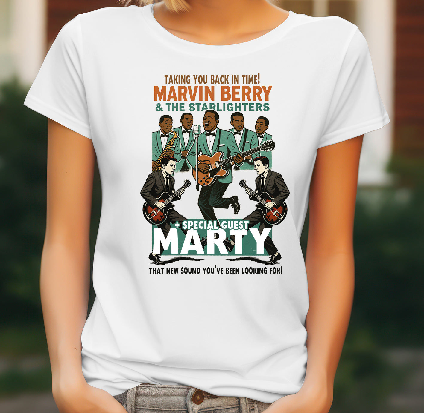 Back To The Future Homage T-Shirt Women's Marty McFly Charlie Tokyo Original Design