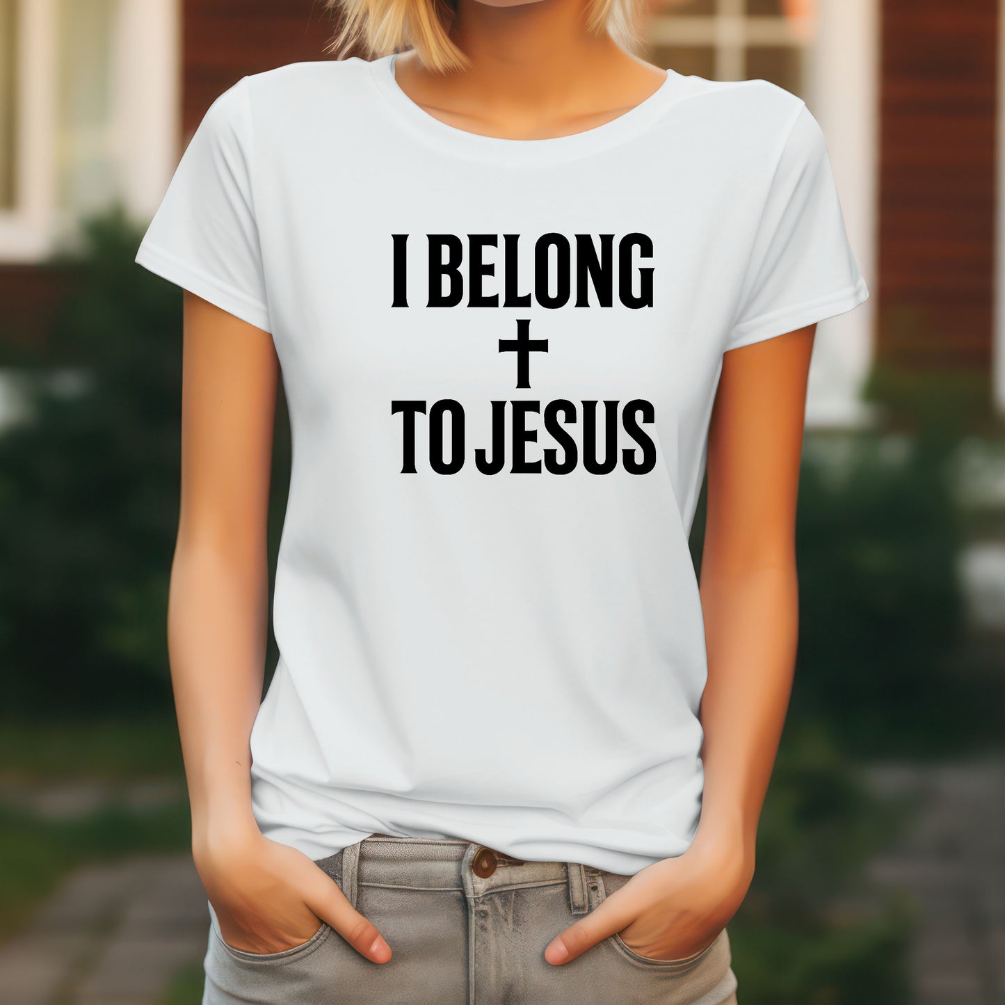 I Belong To Jesus Easter T-Shirt Women's