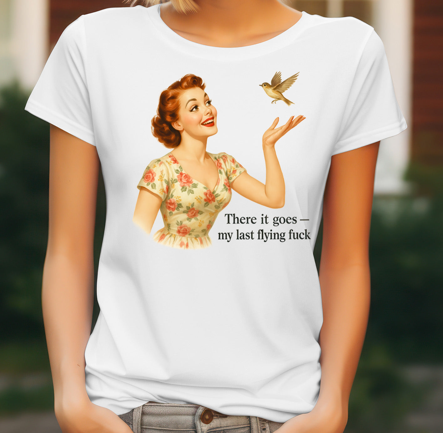 Funny Rude Quote Women's T-Shirt on white women's T-shirt