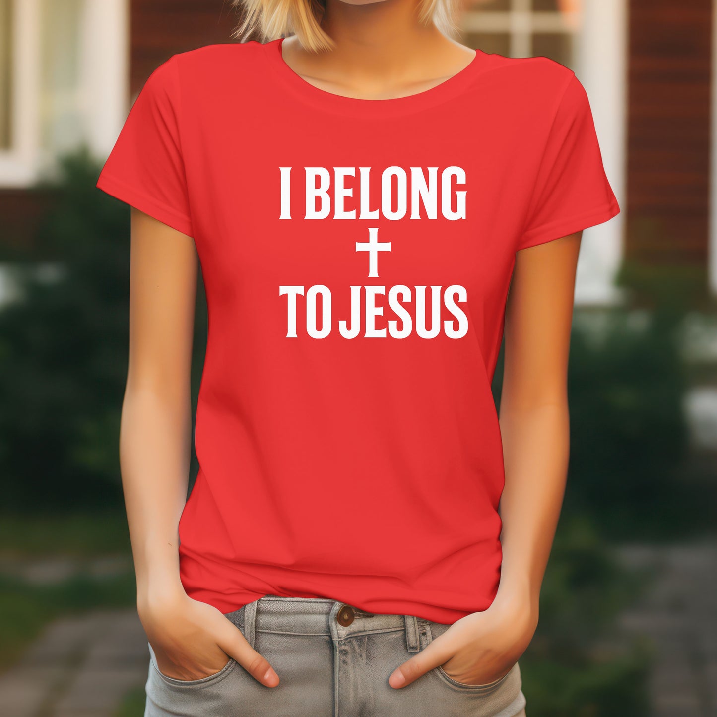 I Belong To Jesus Easter T-Shirt Women's
