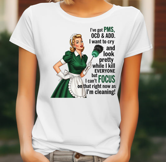Kitchen Quote Women's T-Shirt on white women's T-shirt