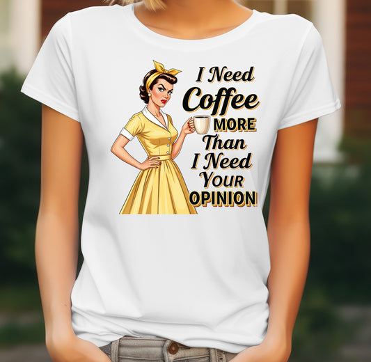 Coffee Lover Quote Women's T-Shirt on white women's T-shirt