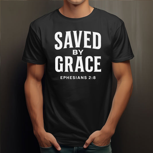 Saved By Grace Jesus Easter T-Shirt Men's