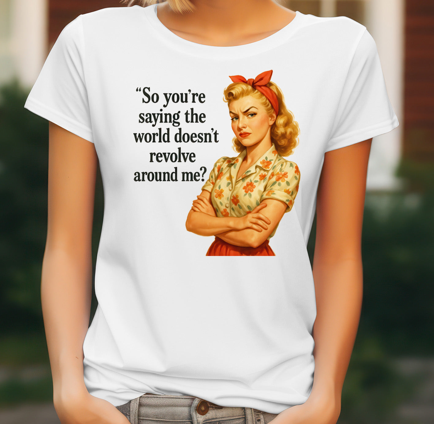 Narcissist Quote Women's T-Shirt on white women's T-shirt
