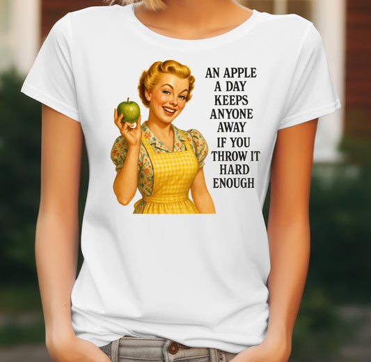 Dark Humour Quote Women's T-Shirt on white women's T-shirt