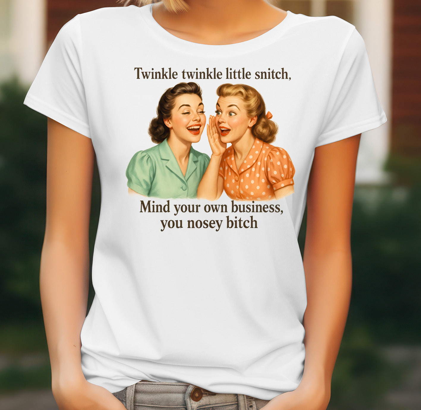 Snitch Quote Women's T-Shirt on white women's T-shirt
